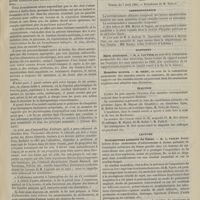 0357 - Page 347 - Thérapeutique. Du fer au point de vue l'assimilation. Par M. le Docteur Albert Blondel... / Académie de médecine. Séance du 7 avril 1885. Correspondance / Rapports. Eaux minérales. M. A. Gautier / Remèdes secrets. M. Méhu / Élection / Lecture. Ostéosarcome pulsatile du fémur. M. L. Vaslin