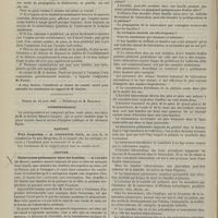 0358 - Page 348 - Académie de médecine. Séance du 7 avril 1885. Lecture. Ostéosarcome pulsatile du fémur. M. L. Vaslin / Angine couenneuse. M. Viard... / Séance du 14 avril 1885. Correspondance / Rapport. Prix Desportes. M. Constantin Paul / Lecture. Tuberculose pulmonaire dans les familles. M. Leudet...