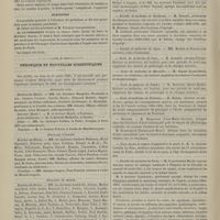 0368 - Page 358 - Congrès français de chirurgie. Deuxième séance du 11 avril. Communications. Cautère vétérinaire Paquelin et De Place. M. Paquelin / Élections / Chronique et nouvelles scientifiques. [Récompenses accordés aux personnes désignées, pour actes de dévouement pendant l'épidémie cholérique de 1884] / Faculté de médecine de Bordeaux / Faculté de médecine de Lyon / École de médecine de Caen / École de médecine de Marseille / École de médecine de Nantes / École de médecine de Toulouse / Muséum / Faculté de médecine de Paris