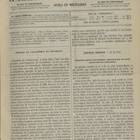 0379 - Page 369 - Sommaire / Séance de l'Académie de médecine / Hôpital Necker. M. Le Fort. Luxation sterno-claviculaire ; guérison par un mode particulier de contention