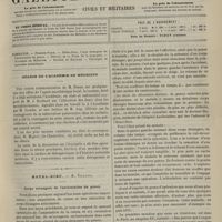 0403 - Page 393 - Sommaire / Séance de l'Académie de médecine / Hôtel-Dieu. M. Tillaux. Corps étrangers de l'articulation du genou