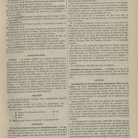 0407 - Page 397 - Académie de médecine. Séance du 28 avril 1885. Correspondance / Communications. Cocaïne. M. Panas / Élection / Rapports. Altérations dentaires chez les morphinomanes. M. Rochard, au nom d'une commission dont il fait partie avec MM. Dujardin-Beaumetz et Luys, d'un travail de M. le Docteur R. Combe / Remèdes secrets et nouveaux. M. Méhu, au nom de la commission des remèdes secrets et nouveaux / Lecture. Contagiosité de la tuberculose pulmonaire chez les enfants. M. Aug. Ollivier