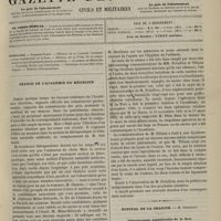 0427 - Page 417 - Sommaire / Séance de l'Académie de médecine / Hôpital de la Charité. M. Terrillon. Ostéosarcome considérable de la face
