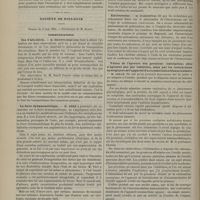 0446 - Page 436 - Thérapeutique. De l'action du fer dans la chloro-anémie. Par M. le Docteur Th. Guibert / Société de biologie. Séance du 2 mai 1885. Communications. Cas d'allochirie. M. Brown-Séquard / La force dynamométrique. M. Féré / Le protoplasma des cellules des végétaux. M. Ollivier / Électrotonus. M. d'Arsonval / Valeur de l'épreuve des pressions centripètes ; elles n'agissent pas par inhibition, mais par les contractions synergiques de l'appareil d'accommodation binauriculaire. M. Gellé / Séance du 9 mai 1885. Communications. Transfusion du sang. M. Brown-Séquard