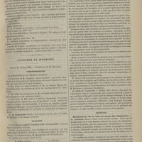0453 - Page 443 - Hôpital Saint-Louis. M. Guibout. Tentative de suicide ; empoisonnement avec 90 grammes de teinture de digitale ; guérison en huit jours. (Observation recueillie par M. Jeanton...) / Académie de médecine. Séance du 12 mai 1885. Correspondance / Élection / Suite de la discussion sur l'érysipèle. M. Cornil / Lectures. Modifications de la voix au moyen des inhalations. M. Sandras / Alcoolisme. M. Motet