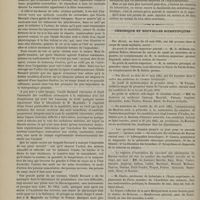 0472 - Page 462 - Académie de médecine. Séance annuelle du 19 mai 1885. Éloge de Claude Bernard / Chronique et nouvelles scientifiques. Avis