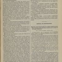 0509 - Page 499 - Hôpital de la Pitié. M. Polaillon. Hernie ombilicale et kyste de l'ovaire ; ovariotomie et cure radicale de la hernie ; guérison / Hôpital de Neufchâteau. Migration d'un corps étranger du conduit auditif externe dans l'arrière-cavité des fosses nasales par la caisse et la trompe d'Eustache. Par le Docteur Lallemant...