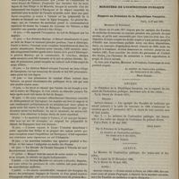 0512 - Page 502 - Variétés. Un savant d'autrefois. - Son mémorial (1780-1865) ; publié par ses fils les Docteurs A. et G. Léon-Dufour / Ministère de l'instruction publique. Rapport au Président de la République française / Décret / Arrêté