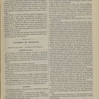 0519 - Page 509 - Hôpital des Enfants-Malades. M. Grancher. De la sclérose cérébrale. (Leçon recueillie par M. le Docteur Dauchez...) / Académie de médecine. Séance du 3 juin 1885. Correspondance / Élection / Communications. De l'ablation des ovaires dans le traitement des fibromyomes utérins et des métrorrhagies incoercibles. M. Duplay