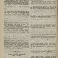 0520 - Page 510 - Académie de médecine. Séance du 3 juin 1885. Communications. De l'ablation des ovaires dans le traitement des fibromyomes utérins et des métrorrhagies incoercibles. M. Duplay / Lecture. Sur la ténotomie du muscle oblique inférieur. M. Landolt / Thèses soutenues à la Faculté de médecine de Paris pendant l'année 1885 / Chronique et nouvelles scientifiques. Faculté de médecine de Montpellier / Faculté des sciences de Paris / École de médecine de Poitiers / École de médecine de Reims / École de pharmacie de Paris