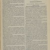 0527 - Page 517 - Hôpital de la Pitié. M. Polaillon. Opération de néphrectomie / Société de chirurgie. Séance du 3 juin 1885. Communications. Obstruction intestinale ; laparotomie. M. Gillette, à l'occasin de la communication faite par M. Cruveilhier / Enchondrome. M. Verneuil / Nature et étiologie de la fièvre urineuse. M. Polaillon, sur un travail de M. Ferey... / Suppléance du nerf médian par le nerf cubital. M. Polaillon, sur une autre communication de M. Ferey / Thyroïdectomie. M. Lagrange...