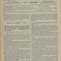 0531 - Page 521 - Sommaire / Hôpital de la Charité. M. Desprès. I. Mammite chronique ; hystérie réveillée par la tension du sein. Guérison de la contracture hystérique parallèlement à la lésion éloignée. - II. Épithélioma, ablation ; huit ans sans récidive. - III. Drainage du kyste du corps thyroïde. (Leçon recueillie par M. de Tornery...)