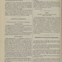 0552 - Page 542 - Ulcérations multiples de la cavité buccale et du tube digestif par la morphine à haute dose ; par M. le Docteur Amédée Sourrouille / Société de chirurgie. Séance du 10 juin 1885. Correspondance / Communications. Taille hypogastrique. M. Terrillon / De l'incision périnéale dans les abcès prostatiques. M. Second / Présentations de pièces et d'instruments / Thèses soutenues à la Faculté de médecine de Paris pendant l'année 1885 / Chronique et nouvelles scientifiques. Hygiène de l'enfance