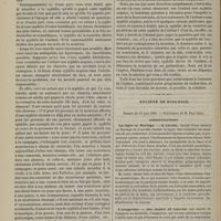 0582 - Page 572 - Hôpital Saint-Louis. M. Fournier. De l'expertise médico-légale relative à la transmission de la syphilis d'un nourrisson à sa nourrice / Société de biologie. Séance du 13 juin 1885. Communications. La lèpre en Norvège. M. Leloir / L'anagyrine. MM. Hardy et Gallois / Les courants électriques des muscles et des nerfs. M. d'Arsonval