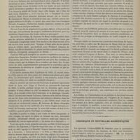 0592 - Page 582 - Variétés. La vie et les travaux de M. Noël Gueneau de Mussy. Par M. Féréol / Chronique et nouvelles scientifiques. École de médecine d'Alger
