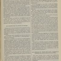 0597 - Page 587 - Revue clinique hebdomadaire. Phénomènes curieux observés à la suite d'une section du nerf médian / Les érysipèles dans les services de chirurgie / Les conférences de l'Hôpital Saint-Louis ; diagnostic et traitement des lésions cutanées de la scrofule