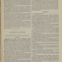 0615 - Page 605 - Thérapeutique. Le phosphate de chaux ; son action thérapeutique et son meilleur mode d'administration. Par M. le Docteur P.-L. Guinnet / Académie de médecine. Séance du 30 juin 1885. Lecture. Hygroma de la cuisse à grains riziformes ; nature tuberculeuse des hygromas et des synovites à grains fibrineux. M. Nicaise / Rapports. M. Constantin Paul : Note sur le respirateur élastique de M. le Docteur Basile Feris sur l'emphysème pulmonaire ; De la coniose biliaire et de ses symptômes, par M. le Docteur Merle