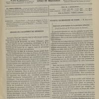 0635 - Page 625 - Sommaire / Séance de l'Académie de médecine / Faculté de médecine de Paris. M. Damaschino. Anatomie pathologique de la paralysie infantile. (Leçon recueillie par M. Wurtz...)