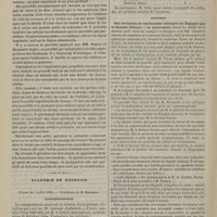 0638 - Page 628 - Hôpital Necker. M. Le Fort. Fistules péniennes / Académie de médecine. Séance du 7 juillet 1885. Correspondance / Élection / Rapport. Sur les essais de vaccination entrepris en Espagne par le Docteur Ferran. M. Brouardel, avec MM. Albarran...