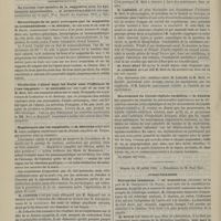0670 - Page 660 - Société de biologie. Séance du 11 juillet 1885. Communications. De l'action vaso-motrice de la suggestion chez les hystériques hypnotisables. M. Dumontpallier / Hémorrhagie de la peau provoquée par la suggestion en somnambulisme. M. Bourru, en son nom et au nom de M. Burot / Production d'alcool dans les fruits sous l'influence de l'eau oxygénée. M. Regnard, en son nom et au nom de M. Bert / Expériences sur les suppliciés. M. Regnard, avec M. Loye / Mouvements du liquide céphalo-rachidien. M. Franck / Séance du 18 juillet 1885. Communications. Perception lumineuse. M. d'Arsonval, de la part de M. Charpentier... / Effets de la piqûre du cerveau. M. Ch. Richet