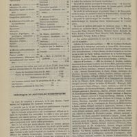 0672 - Page 662 - Préfecture de police. Service médical de nuit dans la ville de Paris. Statistique du 1er avril au 30 juin 1885. Par M. le Docteur Passant / Chronique et nouvelles scientifiques