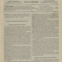 0683 - Page 673 - Sommaire / Revue clinique hebdomadaire. Paraplégie, hydarthroses, escarres / Sensibilité retardée dans l'ataxie locomotrice