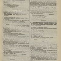 0703 - Page 693 - Ministère de l'instruction publique. I. - Décret déterminant les conditions du concours pour les fonctions de chef des travaux anatomiques dans les Facultés de médecine et dans les Facultés mixtes de médecine et de pharmacie / II. - Décret relatif à la répartition des suppléants, à la détermination des fonctions des chefs de travaux et au cumul des fonctions de suppléant et de chef des travaux dans les Écoles de plein exercice de médecine et de pharmacie / III. - Décret relatif au cumul des fonctions de suppléant et de chef des travaux dans les Écoles préparatoires de médecine et de pharmacie / IV. - Décret déterminant les conditions des concours pour les fonctions de suppléant et de chef des travaux dans les Écoles de plein exercice de préparatoires de médecine et de pharmacie