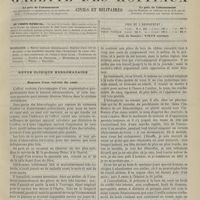 0707 - Page 697 - Sommaire / Revue clinique hebdomadaire. Rupture d'une valvule du coeur