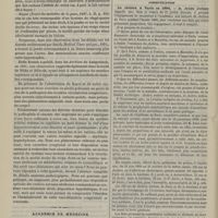 0726 - Page 716 - Hôtel-Dieu de Lyon. M. Daniel Mollière. Angiome congénital de la face postérieure de la jambe et de la cuisse ; varices récentes ; allongement hypertrophique du fémur et du tibia ; troubles circulatoires hémilatéraux. (Observation recueillie par M. René Duzéa...) / Académie de médecine. Séance du 4 août 1885. Correspondance / Rapports / Communication. Le choléra à Paris en 1884. M. Jules Guérin