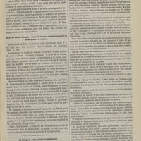 0775 - Page 765 - Revue clinique hebdomadaire. Squirrhe des deux seins ; amputation des deux seins le même jour / Bout de sonde d'argent dans la vessie, extraction avec le brise-pierre à cuiller / Clinique des départements. L'amputation de Chopart. Par M. le Docteur E. Sonrier...