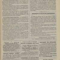 0825 - Page 815 - Association française pour l'avancement des sciences, XIVe session (1885). Congrès de Grenoble. V. De la sclérose des tractus moteurs cérébro-spinaux sans atrophie musculaire. M. Pierret... / De la ponction vésicale aspiratrice. M. Drouineau... / Procédé opératoire de la sangsue. M. Carlet... / Chronique et nouvelles scientifiques