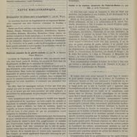 0856 - Page 846 - Le choc en retour et le foudroiement latéral. Par M. le Docteur F. Vincent... / Revue bibliographique. Dictionnaire de chimie pure et appliquée, par Ad. Wurtz / Nouveau manuel de la garde-malade, par M. le Docteur Edgar Bérillon / Guide à la station minérale de Vals-les-Bains, par MM. A. et H. Vaschalde / [Nécrologie]