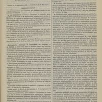 0861 - Page 851 - Hôpital de la Charité. M. Hardy. Des accidents secondaires et tertiaires de la dyspepsie / Académie de médecine. Séance du 15 septembre 1885. Correspondance / Pathogénie, étiologie et traitement du choléra. M. Peter