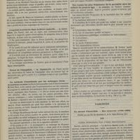 0871 - Page 861 - Association française pour l'avancement des sciences, XIVe session. Congrès de Grenoble. IX. Laparotomie dans l'étranglement interne. M. Decès... / Gangrène et artérite dans la fièvre typhoïde. M. Bernheim... / Calcul de l'amygdale. M. Terrillon... / La méthode d'anesthésie par les mélanges titrés. M. Raphael Dubois... / Des causes les plus fréquentes de la mortalité chez les enfants du premier âge. M. Sordes... / Variétés. Un savant d'autrefois. - Son mémorial (1780-1865) ; publié par ses fils les Docteurs A. et G. Léon-Dufour