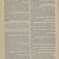 0902 - Page 892 - Hôpital de la Pitié. M. Verneuil. I. Épithélioma de la langue. - II. Pustule maligne / Fracture comminutive de la jambe droite compliquée de plaie, hémorrhagie, érysipèle, emphysème, phlyctènes, abcès, esquilles, chez un ataxique, consolidée en quarante-sept jours par l'application de la boîte-gouttière à suspension. Par M. le Docteur Philippe...