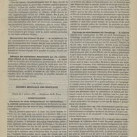 0951 - Page 941 - Société de biologie. Séance du 10 octobre 1885. Communications. Tuberculose pulmonaire. M. Thaon... / Mensuration des volumes du gaz. M. d'Arsonval / Influence des excitations sensorielles sur les contractions reflexes et les mouvements volontaires. M. Féré / Société médicale des hôpitaux. Séance du 9 octobre 1885. Communications. Fractures de côtes indépendantes du traumatisme. M. Desnos / Une forme de rétrécissement de l'oesophage. M. Debove