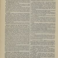 0952 - Page 942 - Société médicale des hôpitaux. Séance du 9 octobre 1885. Communications. Une forme de rétrécissement de l'oesophage. M. Debove / Dilatation stomacale par une cause particulière. M. Hayem / Anévrysme. M. Albert Robin, de la part de M. Leroy... / Élection / Chronique et nouvelles scientifiques. Faculté de médecine de Paris / Faculté de médecine de Paris / Faculté de médecine de Lille