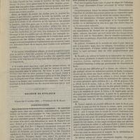 0975 - Page 965 - Le choc en retour et le foudroiement latéral ; par M. le Docteur F. Vincent... / Société de biologie. Séance du 17 octobre 1885. Communications. Injections intra-veineuses d'eau oxygénée. M. Laborde / Tuberculose. M. Nocard