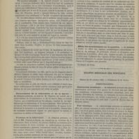 0998 - Page 988 - Société de biologie. Séance du 24 octobre 1885. Communications. Un nouvel élément constitutif de la fibre nerveuse. M. Blanchard, une note de M. le Professeur Adamkiewicz... / Un nouvel otoscope. M. Gellé / Réinoculation de la tuberculose et de la morve. M. Straus, au nom de M. Charrin / Virulence de la tuberculose. M. Straus, au nom de MM. Charrin et Karth / Action physiologique de la colchicine. M. Laborde / Effets des anesthésiques sur la sensitive. M. Dubois / Société médicale des hôpitaux. Séance du 23 octobre 1885. Communications. Obstruction intestinale. M. Legroux / Pied tabétique. M. Chauffard