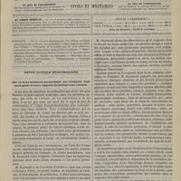 1011 - Page 1001 - Sommaire / Revue clinique hebdomadaire. Sur certains accidents paralytiques des vieillards. Leur pathogénie et leurs rapports probables avec l'urémie