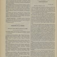 1016 - Page 1006 - Société de chirurgie. Séance du 28 octobre 1885. Communications. Étiologie du tétanos. M. Larger / Chéloïde cicatricielle. M. Monod / Ministère de la guerre. Service de santé militaire (concours de 1885) / Correspondance. [Dr Féréol]