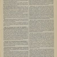 1047 - Page 1037 - Société de biologie. Séance du 7 novembre 1885. Communications. Étude dynamométrique du coeur dans les affections cardiaques. M. A.-M. Bloch / Effet de l'irritation de la base de l'encéphale. M. Brown-Séquard / Microbes de la broncho-pneumonie diphtéritique. M. Darier / De l'action du bromhydrate de pelletiérine sur les nerfs moteurs de l'oeil. M. Galezowski