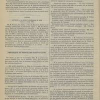 1056 - Page 1046 - Académie de médecine. Séance du 10 novembre 1885. Communication. Hypnone. M. Dujardin-Beaumetz / Thèses soutenues à la Faculté de médecine de Paris pendant l'année 1885 / Chronique et nouvelles scientifiques. Faculté de médecine de Paris / Faculté de médecine de Lille / Collège de France / Faculté des sciences de Paris / Faculté des sciences de Montpellier / École supérieure de pharmacie de Nancy / École des hautes-études