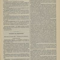 1071 - Page 1061 - Société médicale des hôpitaux. Séance du 15 novembre 1885. Communications. Varicelle. M. d'Heilly / Hystérie chez l'homme. M. Rendu / Société de chirurgie. Séance du 11 novembre 1885. Communications. Hystérectomie vaginale. M. Richelot / Trépanation. M. Lucas-Championnière, sur trois observations par MM. Chavasse, Kirmisson et Alvarez...