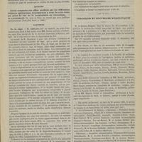 1079 - Page 1069 - Académie de médecine. Séance du 17 novembre 1885. Communication. Traitement et prophylaxie de la phtisie pulmonaire. - Le sanatorium d'Argelès. M. Ferrand / Lecture. Étude comparée des effets produits par les différentes boissons spiritueuses. Conséquences à tirer de cette étude au point de vue de la prophylaxie de l'alcoolisme. M. Lancereaux / Rapports. De la rage. M. Leblanc, au nom d'une commission dont il fait partie avec MM. Bouley et Colin..., un travail de M. le Docteur Chassinat... / Chronique et nouvelles scientifiques
