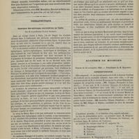 1102 - Page 1092 - Pancréatite aiguë passée à l'état chronique ; par M. le Docteur Sourrouille / Thérapeutique. Guérison des névroses convulsives en Italie. Par M. le Professeur Darini Giuseppe / Académie de médecine. Séance du 24 novembre 1885. Correspondance / Élections