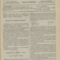 1147 - Page 1137 - Sommaire / Séance de l'Académie de médecine / Hôpital de la Charité. M. Hardy. Un cas d'occlusion intestinale