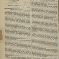 0012 - Page 2 - Ministère de l'instruction publique. Décret portant règlement pour l'obtention des décorations universitaires / Hôpital Necker. M. Le Fort. Les pansements et la contagion. Un exemple de soi-disant épidémie de fièvre puerpérale