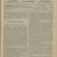 0059 - Page 49 - Sommaire / Revue clinique hebdomadaire. Cirrhoses hépatiques alcooliques. - Étiologie