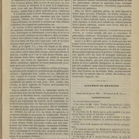 0103 - Page 93 - Hôpital des Enfants-Malades. M. J. Simon. La fièvre typhoïde chez les enfants / Académie de médecine. Séance du 26 janvier 1886. Correspondance